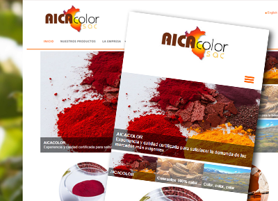 AICACOLOR - Página web empresarial Perú