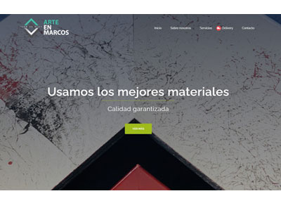 ARTE EN MARCOS - Web empresarial Perú