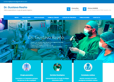 DR. GUSTAVO REAÑO - Sitio web profesional médico