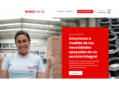 INDUSTRIAS NIKO - Diseño web corporativo Perú