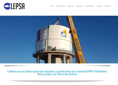 LEPSA - Página web empresarial Perú